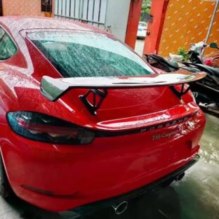 PORSCHE Cayman Boxster GT4スタイル カーボンリアスポイラー リアウイング ポルシェ ケイマン ボクスター