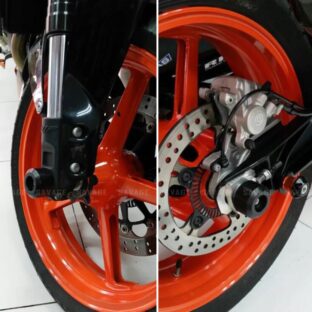 KTM 950 990 Supermoto/R ADVENTURE Super Duke Supermoto 690 SMC Enduro R アクスルスライダー フロント/リア/前後セット