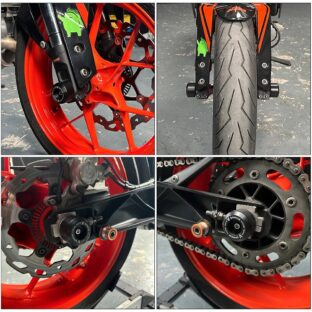 KTM 690 Enduro R 690 DUKE SMC/R Supermoto アクスルスライダー フロント/リア/前後セット